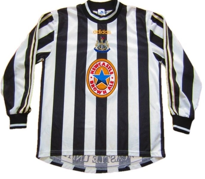 Camisa I Newcastle United 1997 1999 Adidas Retro manga comprida